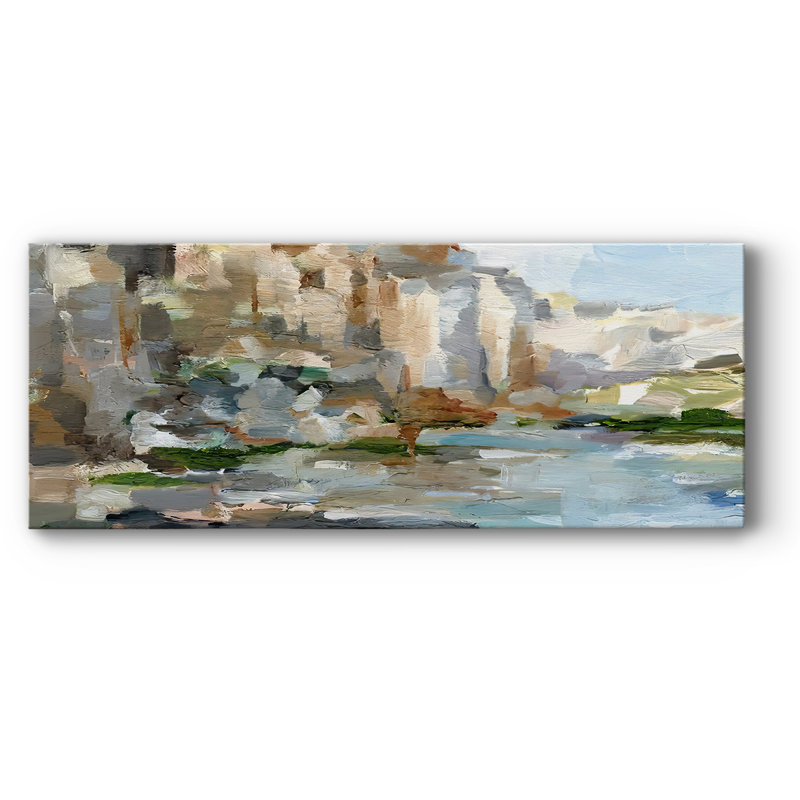 Falaises de l'Ouest I sur toile, H 12 po x l 30 po x P 1,5 po