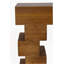Console en bois avec tablette inférieure ouverte