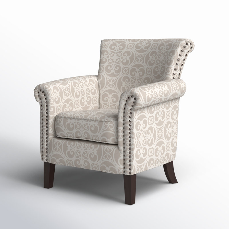Abby Tight Back Club Chair, Natural