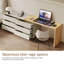 Home Office Desk with 6 Drawers, Extending L-Shape Design in Oak and Light Grey Fast Dispatch From UK Warehouse – Dispatched Within 2 Days
