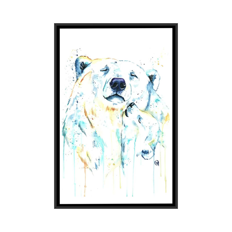 « unconditional love », impression sur toile tendue, H 26 po x l 18 po x P 1,5 po, Toile avec cadre noir, Pas de tapis
