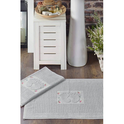 Ensemble de tapis pour salle de bain 2 pièces Inaya