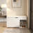 Entryway Bench With Shoe Storage,Adjustable 3Tier Flipup Drawers & Hidden Cabinet,Spacesaving Shoe Organizer,Triple Storage And Modern Design,For  Hallway And Living Room,White