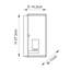 Reba Steel Flush Mounted Sconce