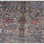 Hand Knotted Wool Area Rug in Gray And Blue