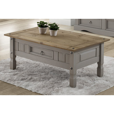 Palmea Solid Wood Coffee Table with Storage
