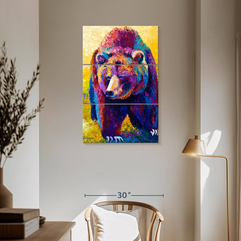 Brampt Bear's Close Encounter, 57" H x 36" W
