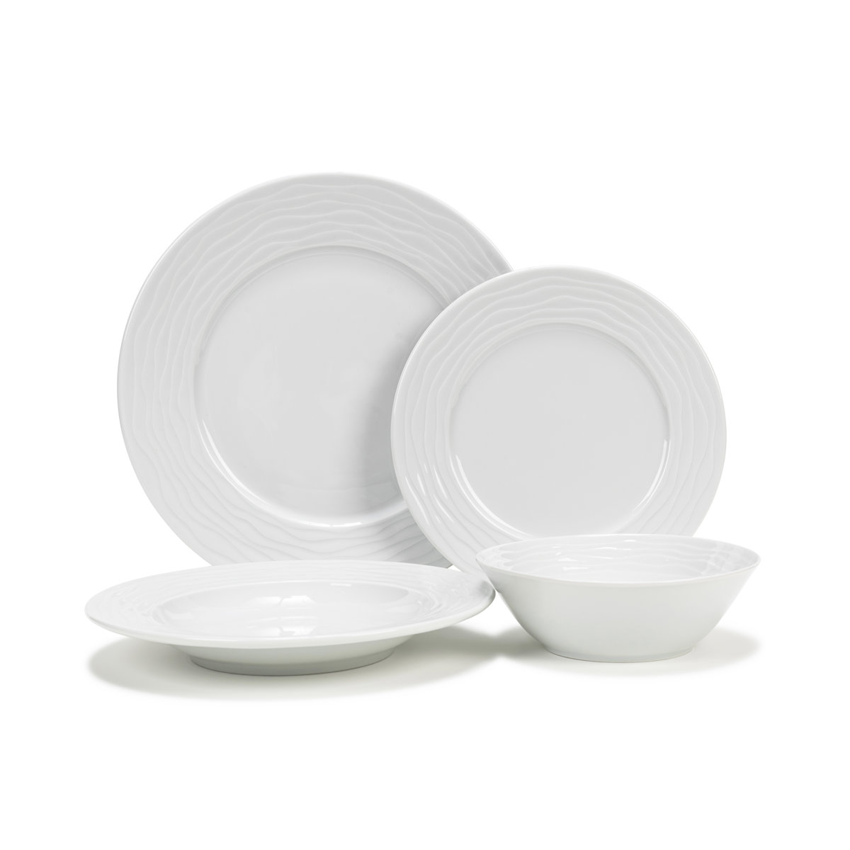 French Home Wave Porcelain Dinnerware - Thumbnail 4