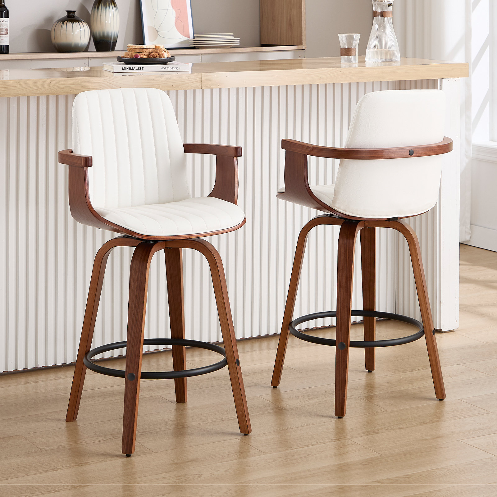 George Oliver Swivel Counter & Bar Stool & Reviews | Wayfair