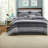 Queen Bedding Sets Cotton Sheets, Microfiber Comfort, Modern Black