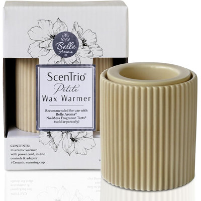 ScenTrio Petite Wax Warmer - Taupe Fluted