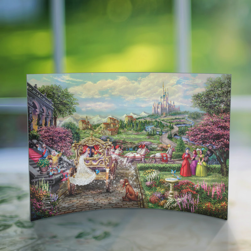 Imprimé acrylique incurvé Disney (Cinderella Happily Ever After)