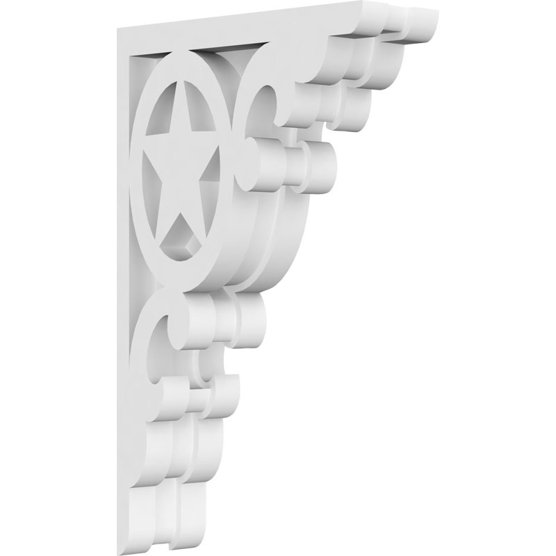 Corbeau en PVC de qualité architecturale Austin, H 9 po x l 5,5 po x P 1,875 po