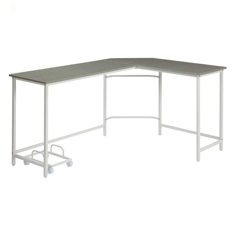 Bureau d'ordinateur en L