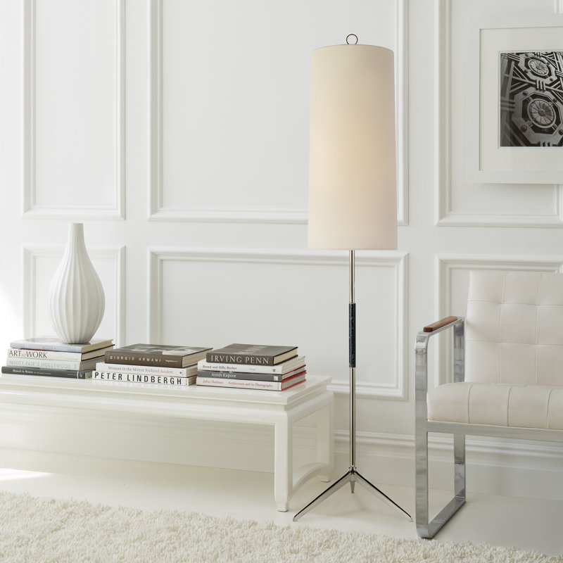 AERIN Frankfort Floor Lamp, Hand-Rubbed Antique Brass