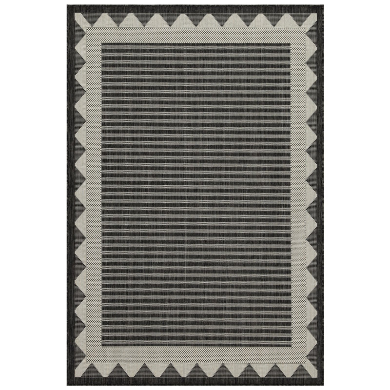 Sunshine Collection Area Rug - Anthracite 7 Ft. 10 In. X 3 Polypropylene, For Indoor & Outdoor, Stain-, Pet Loving Gchar2014 Stain ,