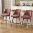 Tabouret de comptoir pivotant 26 po Makylia (ensemble de 3)