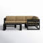 Avion 5 Piece Sectional Set - Black-1426329045-1414265629