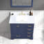 Meuble-lavabo simple Dashan avec plateau en marbre de Carrare-1736928137