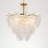 24" Shell-shaped Crystal Chandelier