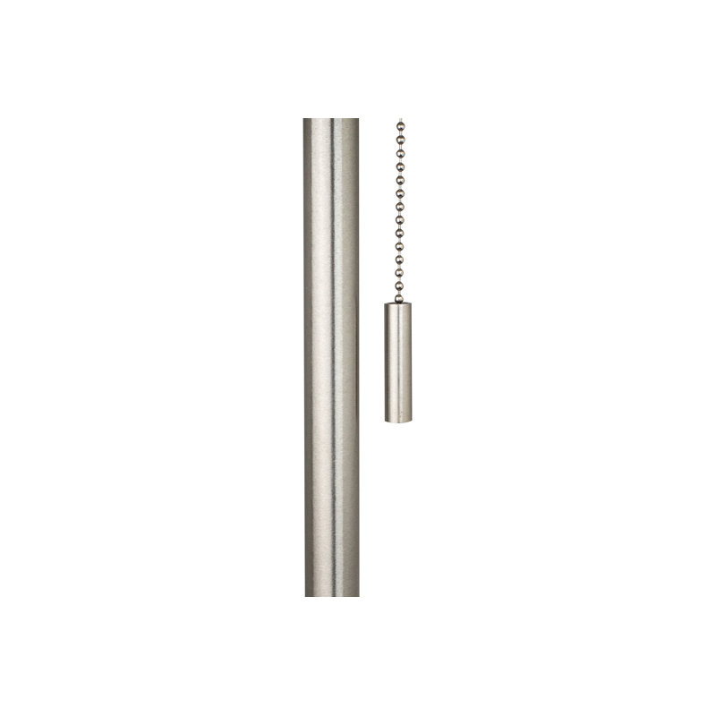 Lampe sur pied 62 po Darmon, Nickel brossé