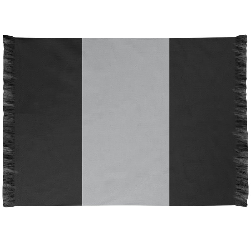 Tapis noir à rayures de hockey national, Non