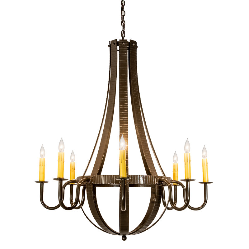 Lustre empire 8 lumières Seigle