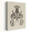 «Rustic Lobster», impression d'art minimaliste rustique sur un océan de homard rétro-130679913