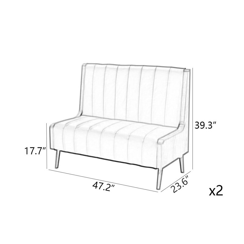 Banc de restaurant moderne et simple