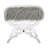 Giselle Faux Fur Acrylic X-Leg Bench-27327238