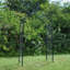 Ahonesti 115cm W x 45cm D Metal Arbour with Gate in Black