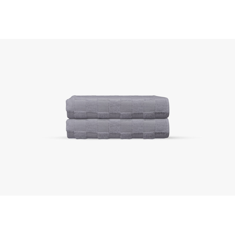 Ensemble de tapis de bain turc 2 pièces Taylorlynn, Argent