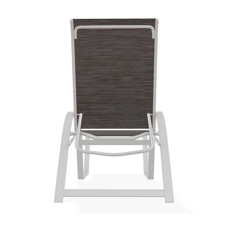 Chaise longue inclinable Holna, Neige texturée, James
