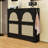 Medieval-Style Narrow Floor-To-Ceiling Shoe Cabinet - 4 Sliding Drawers With Rattan Doors, Featuring 2 Hooks-133199278