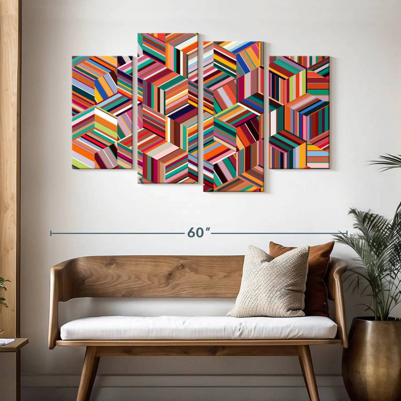 Avery Abstract Geometric Cubes