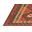 Tapis noir/orange/beige contemporain Holmdel-1304579885