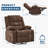 360° Swivel Rocker Recliner with Cup Holders & Pockets for Adults-1078331391