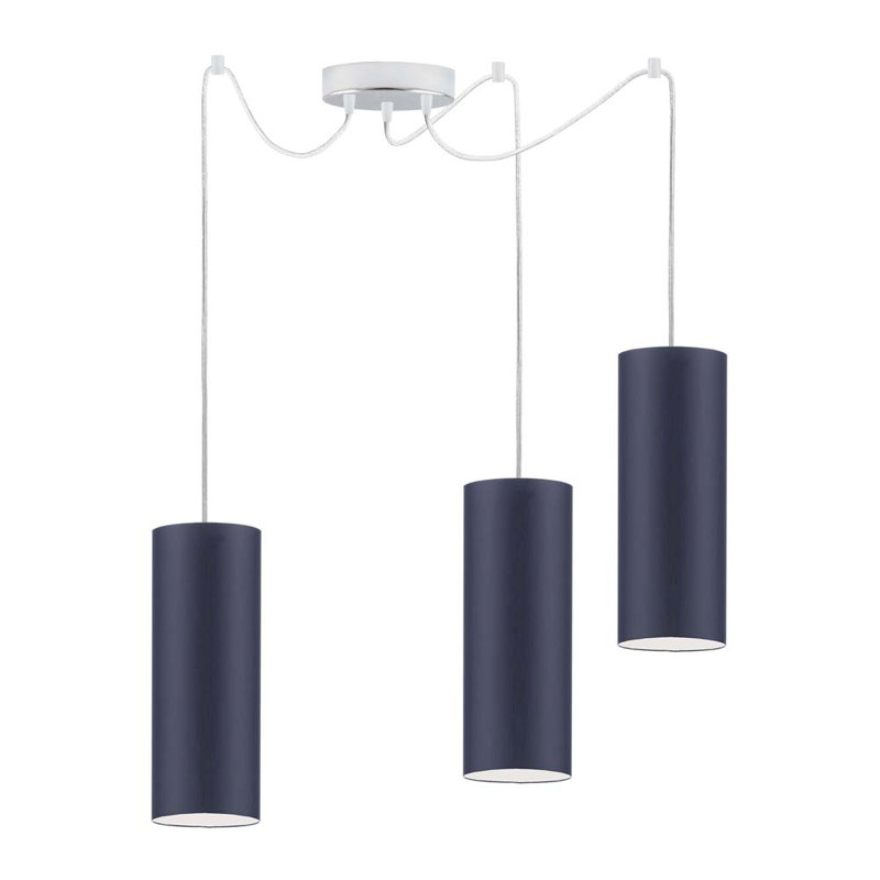 Jeannicole 3 - Light Pendant, Navy, Chrome