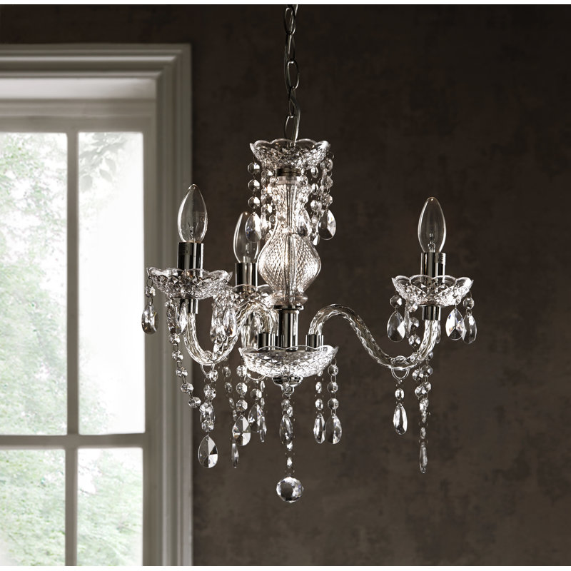 Icarus 3 - Light Candle Style Chandelier, Clear