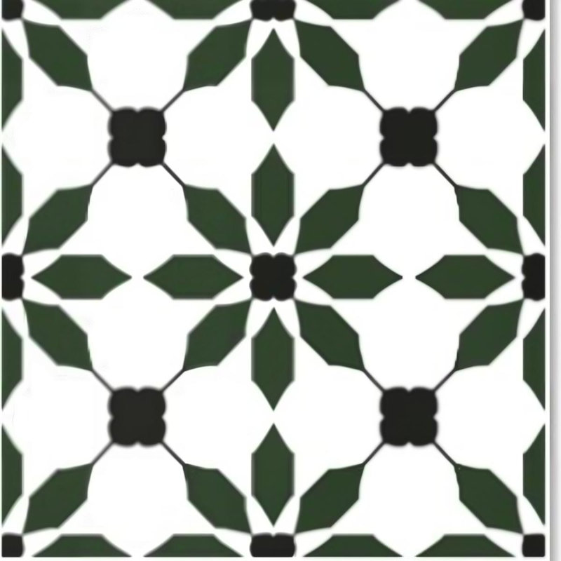 Dalle de sol en vinyle autocollante 30,5 cm x 30,5 cm (12 po x 12 po), imperméable, motif floral moderne
