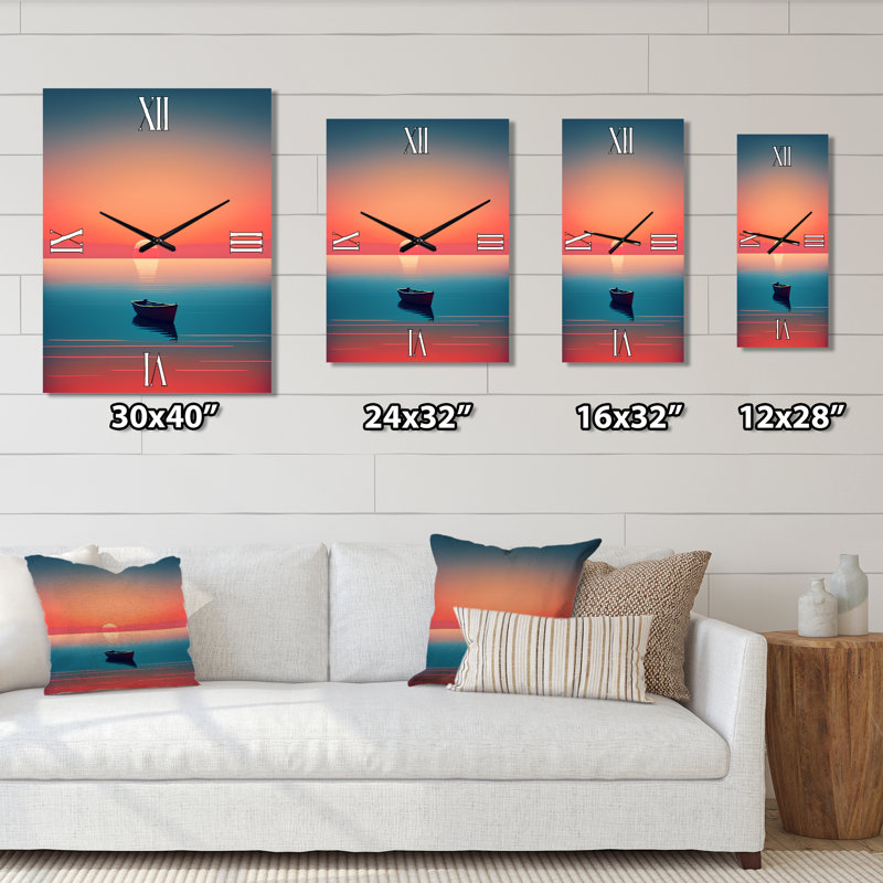 Jazzmond - Coastal Boat Wall Clock, Small