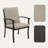 Houghton Colby Aluminum Patio Dining Set With 2 Swivel Dining Chairs, Dining Chairs And Washable Cushions-108193743-108193742