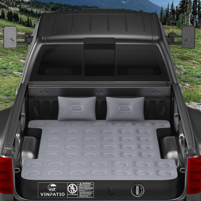 Inflatable Truck Bed Mattress with Build-in Pump Fit For 5.5-5.8ft Short Truck by Alwyn Home