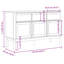 Buffet en bois de pin massif 44,9 "x 16,9" x 29,1 "Ebern Designs FLORO-1349244373