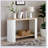 End Table, Small Side Table, Nightstand with 2-Layer Storage Shelves, Sofa Table for Small Spaces, Living Room, Bedroom, Stable Frame, Easy Assembly, (Natural color and white)