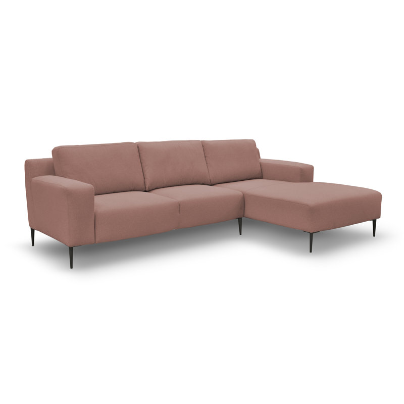 Allynn 3 Seater Corner Sofa , Right facing, Flamingo