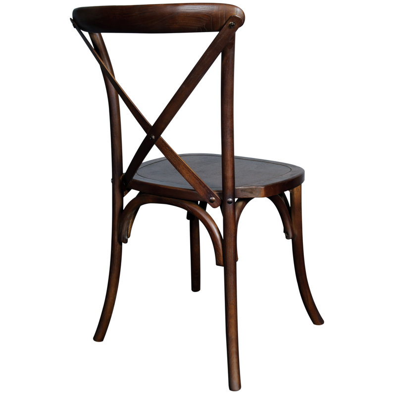 Chaise empilable en bois sans accoudoirs Lucca X, Antique