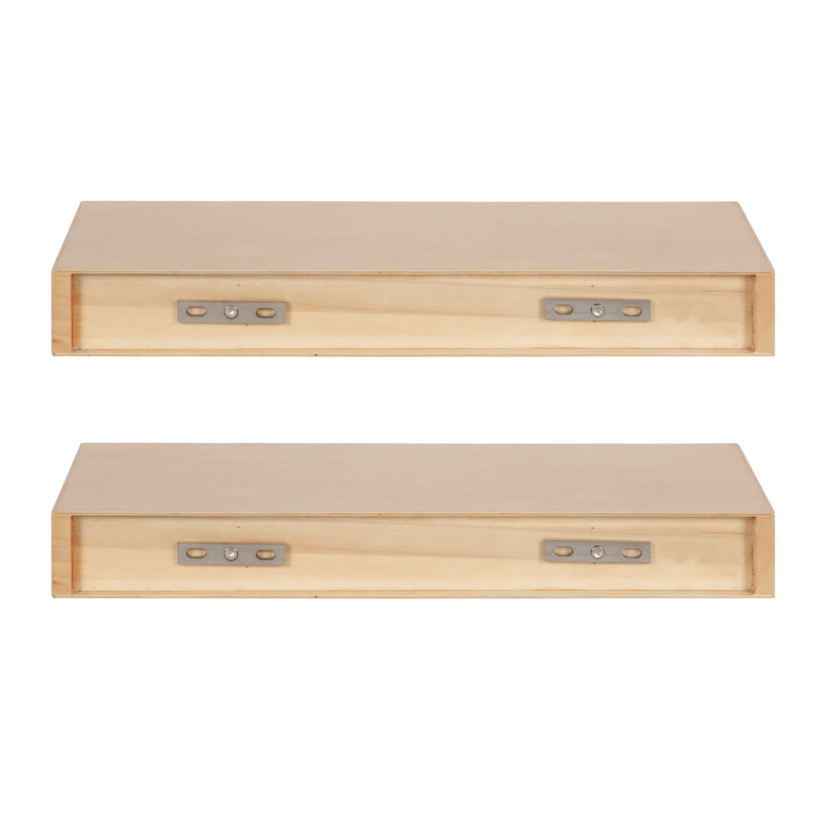 Jeremiah Floating Shelf, 2.3" H x 18" W x 8" D, Natural