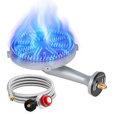 Bestfire 200,000 BTU High Pressure Propane Gas Stove, Heavy Duty Cast Iron Outdoor Burner with Adjustable Regulator for Cooking and Brewing