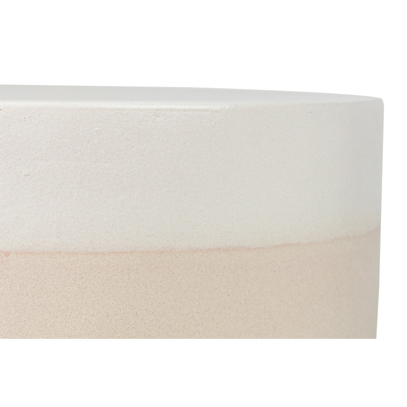 Provenance Signature Outdoor Round Side Table, Sand, Linen